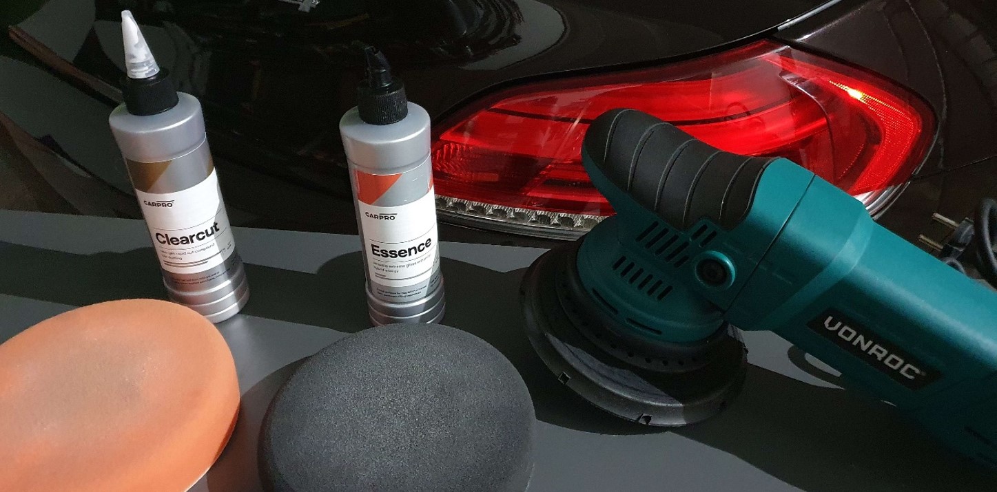 Pulido y corrección de pintura antes del coating