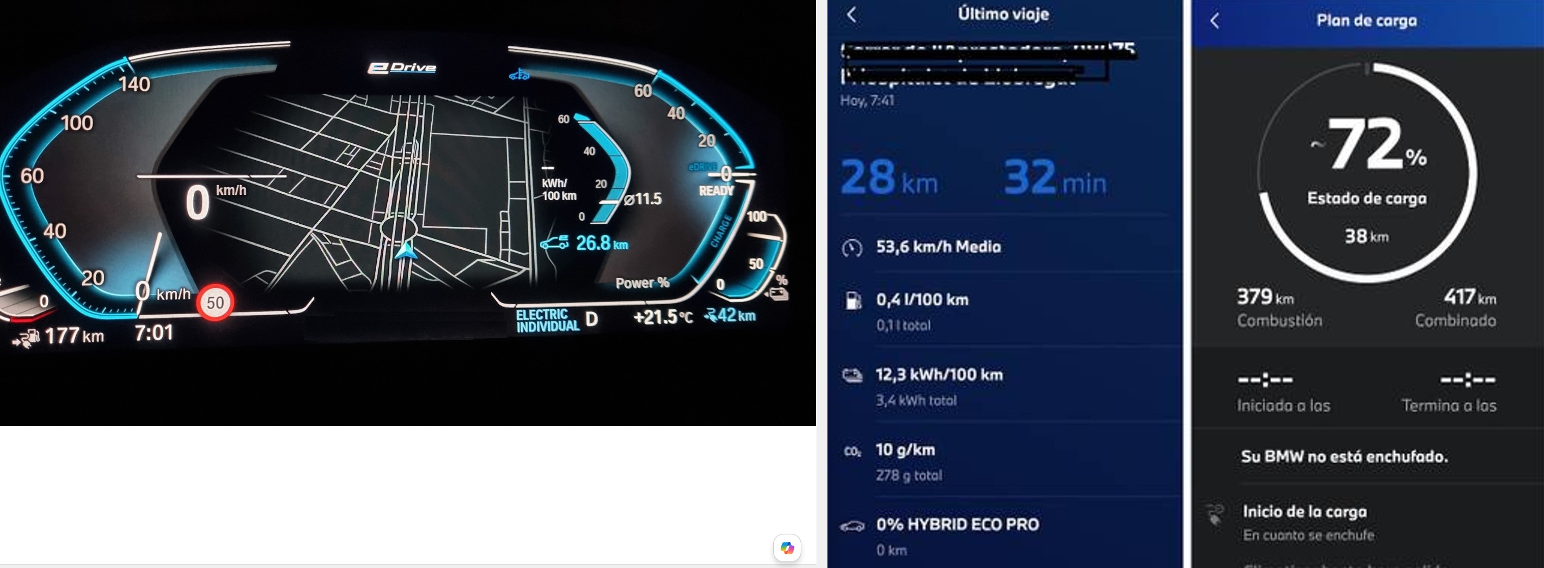 Consumos reales BMW 320e PHEV