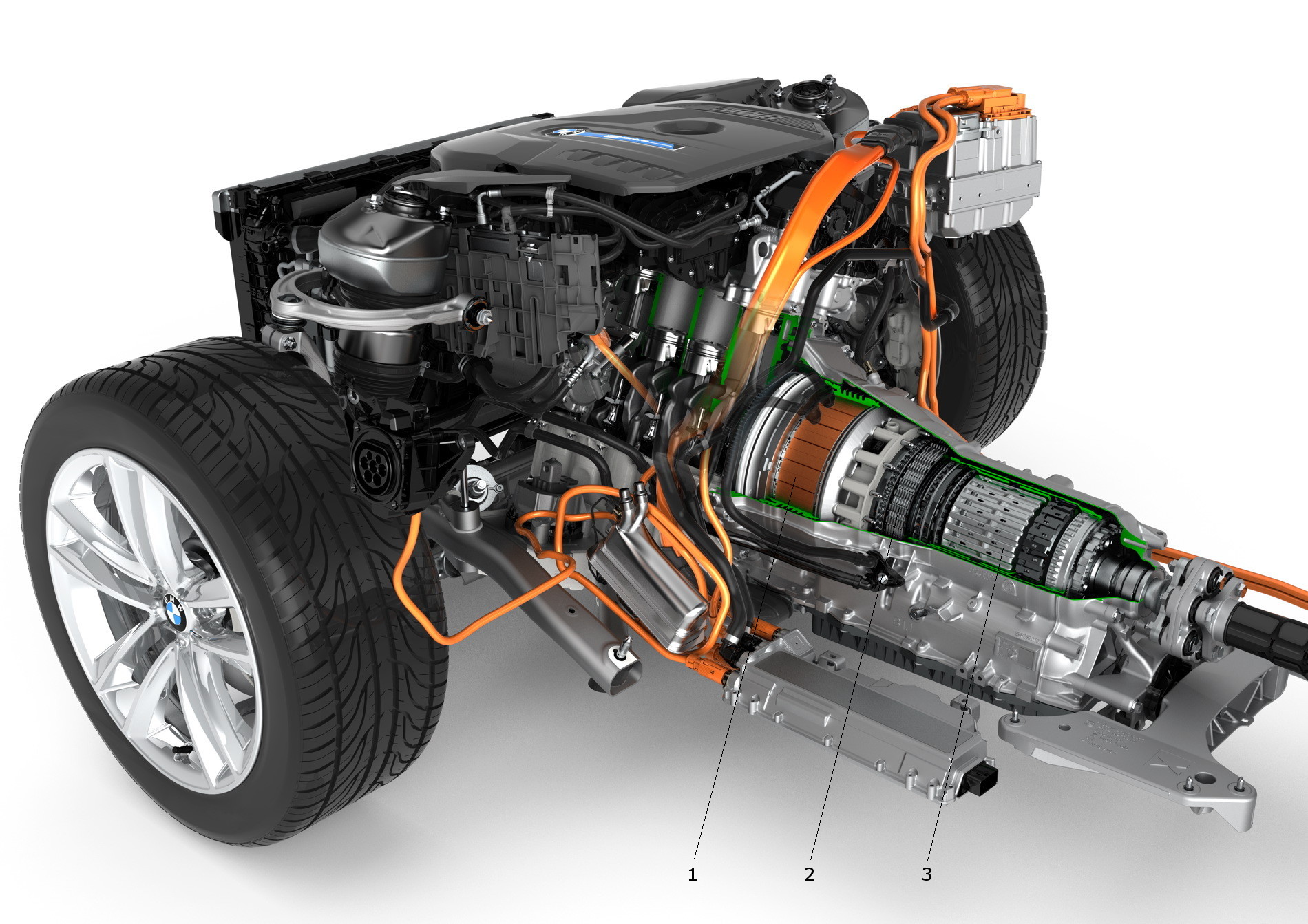 Motor eléctrico integrado en la transmisión ZF8HP